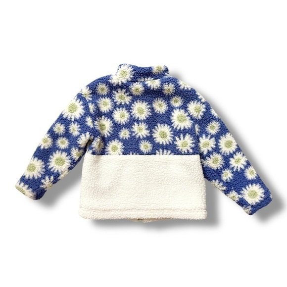 Cat & Jack | Daisy Zip-Up Sherpa Jacket (S) 🌼 - Picture 5 of 7